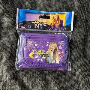 NWT Y2K Disney Purple Hannah Montana Mini Tri-Fold Wallet